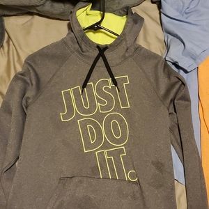 Gray Nike hoodie